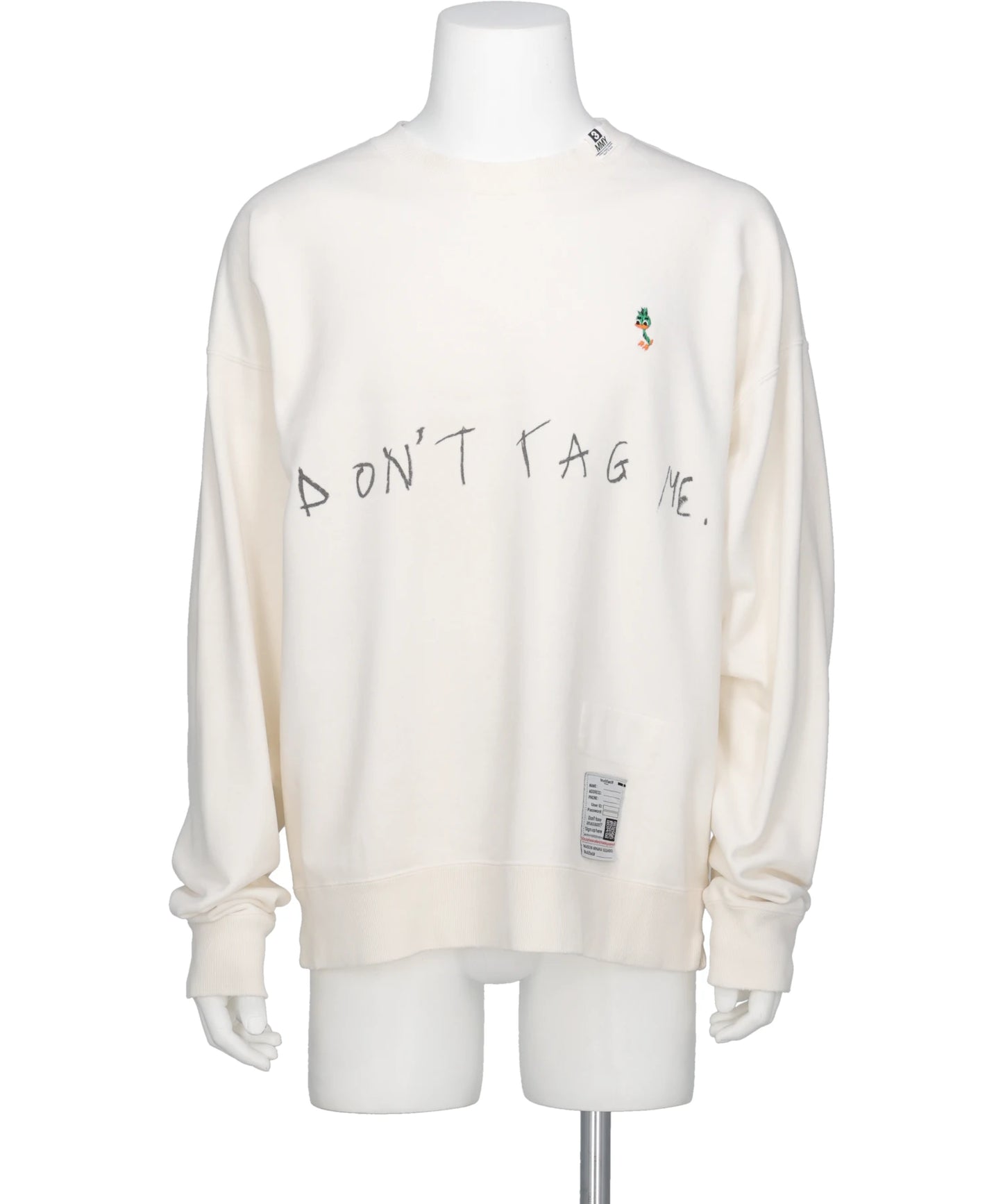 Maison MIHARA YASUHIRO(メゾンミハラヤスヒ) 2026AW DON'T TAG ME. PRINTED SWEAT PULLOVER J17PO772