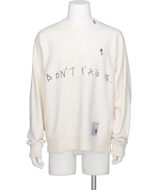 Maison MIHARA YASUHIRO(メゾンミハラヤスヒ) 2026AW DON'T TAG ME. PRINTED SWEAT PULLOVER J17PO772