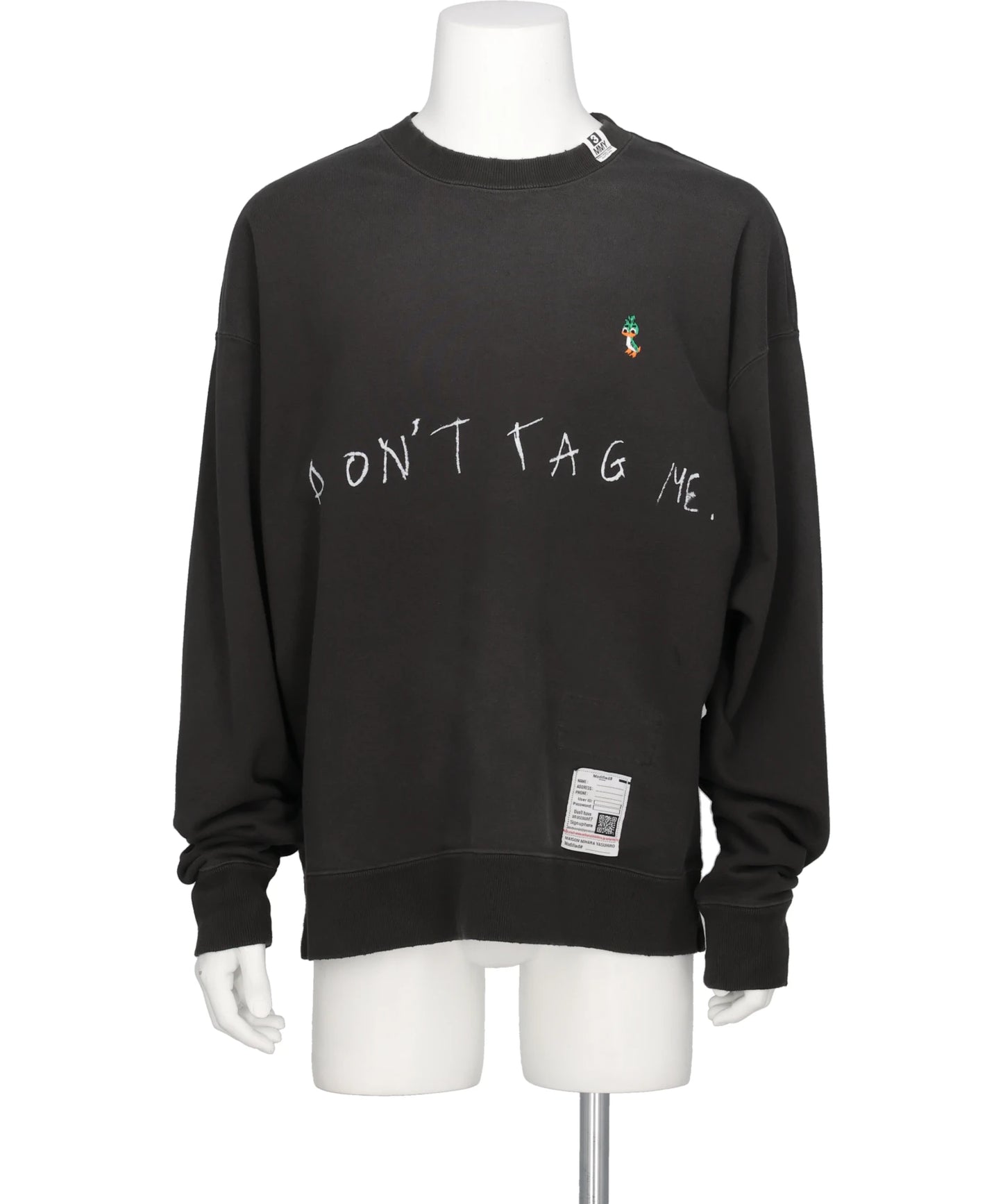 Maison MIHARA YASUHIRO(メゾンミハラヤスヒロ) 2026AW DON'T TAG ME. PRINTED SWEAT PULLOVER　J17PO772
