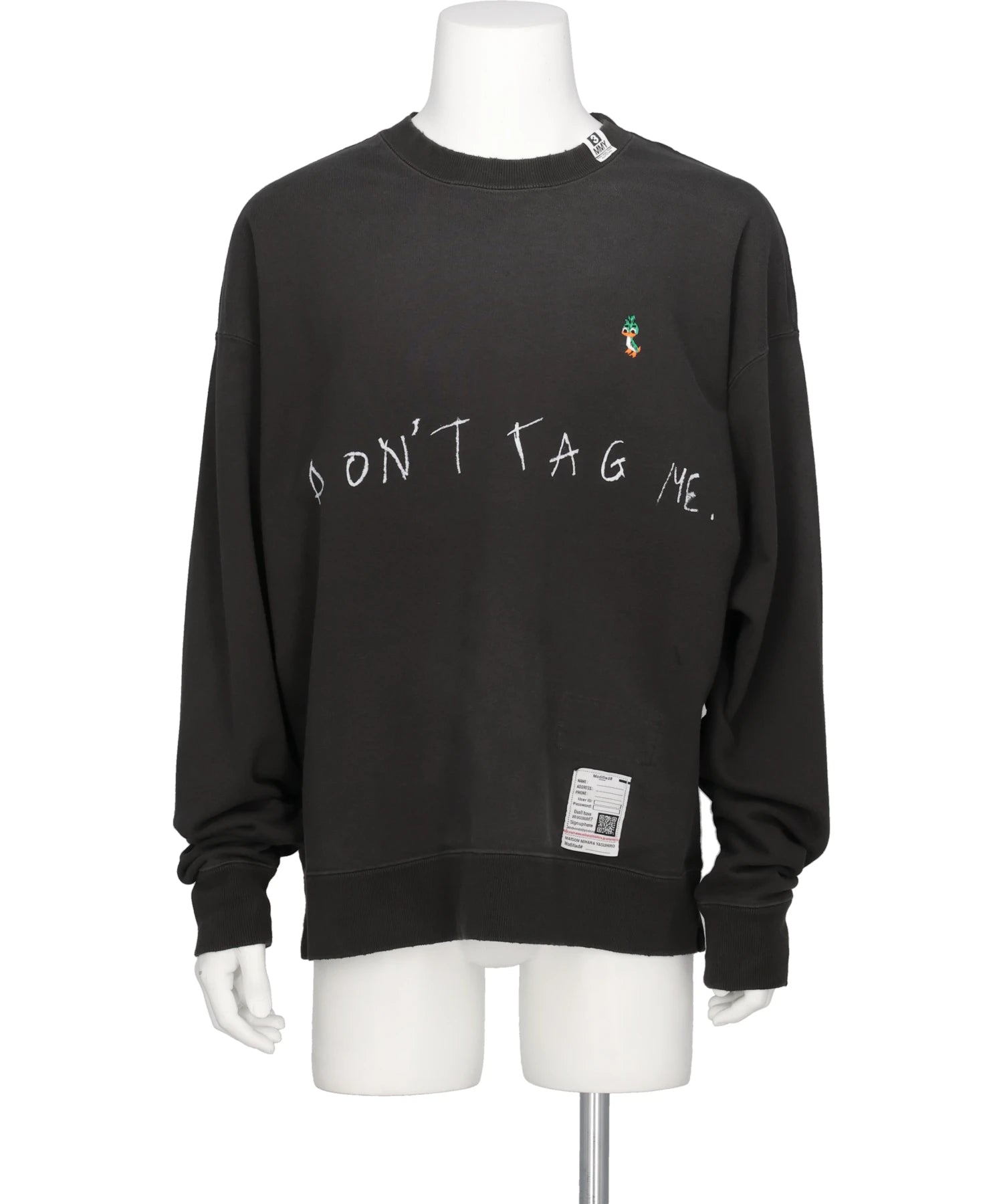 Maison MIHARA YASUHIRO(メゾンミハラヤスヒロ) 2026AW DON'T TAG ME. PRINTED SWEAT PULLOVER　J17PO772