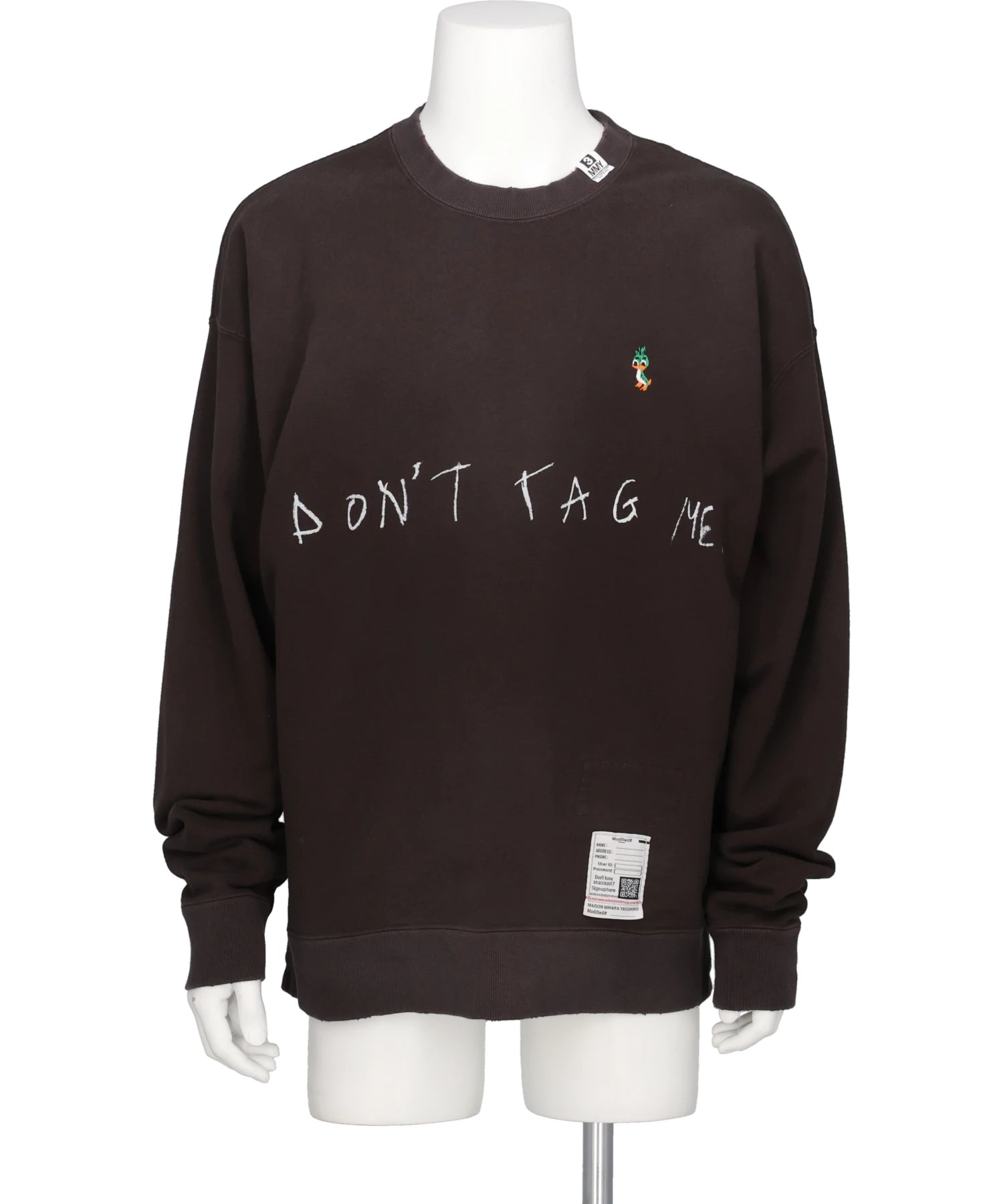 Maison MIHARA YASUHIRO(メゾンミハラヤスヒロ) 2026AW DON'T TAG ME. PRINTED SWEAT PULLOVER J17PO772