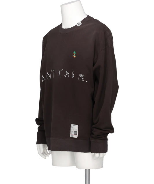 DON'T TAG ME. PRINTED SWEAT PULLOVER