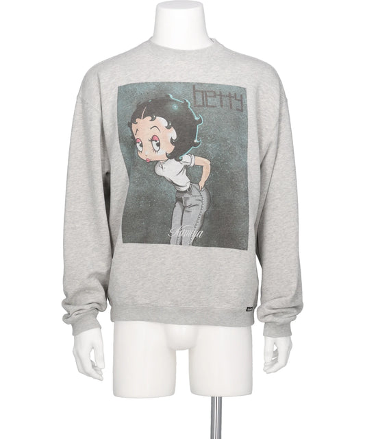 KAMIYA(カミヤ)"I’M COMING OUT"BETTY BOOP SWEAT T/C
