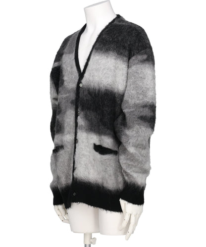 KID MOHAIR JACQURAD CARDIGAN - BEAM