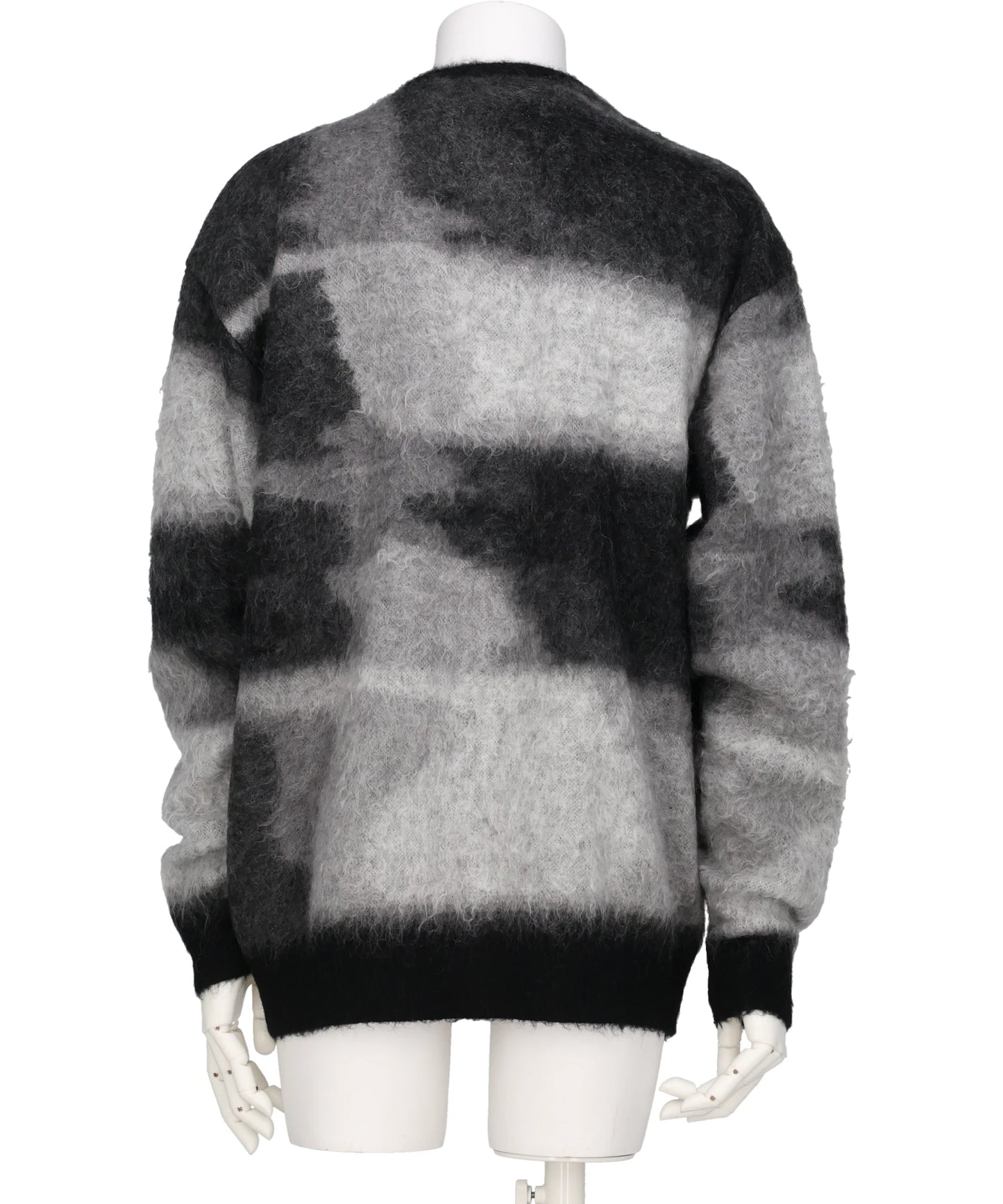 KID MOHAIR JACQURAD CARDIGAN - BEAM