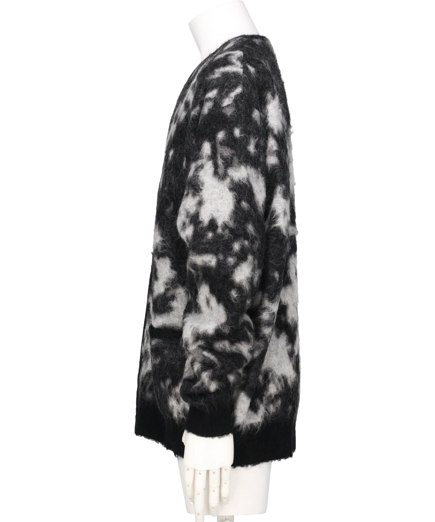 KID MOHAIR JACQURAD CARDIGAN - KOMOREBI