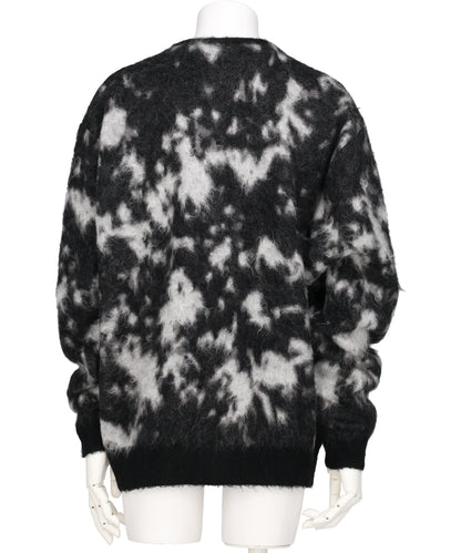 KID MOHAIR JACQURAD CARDIGAN - KOMOREBI