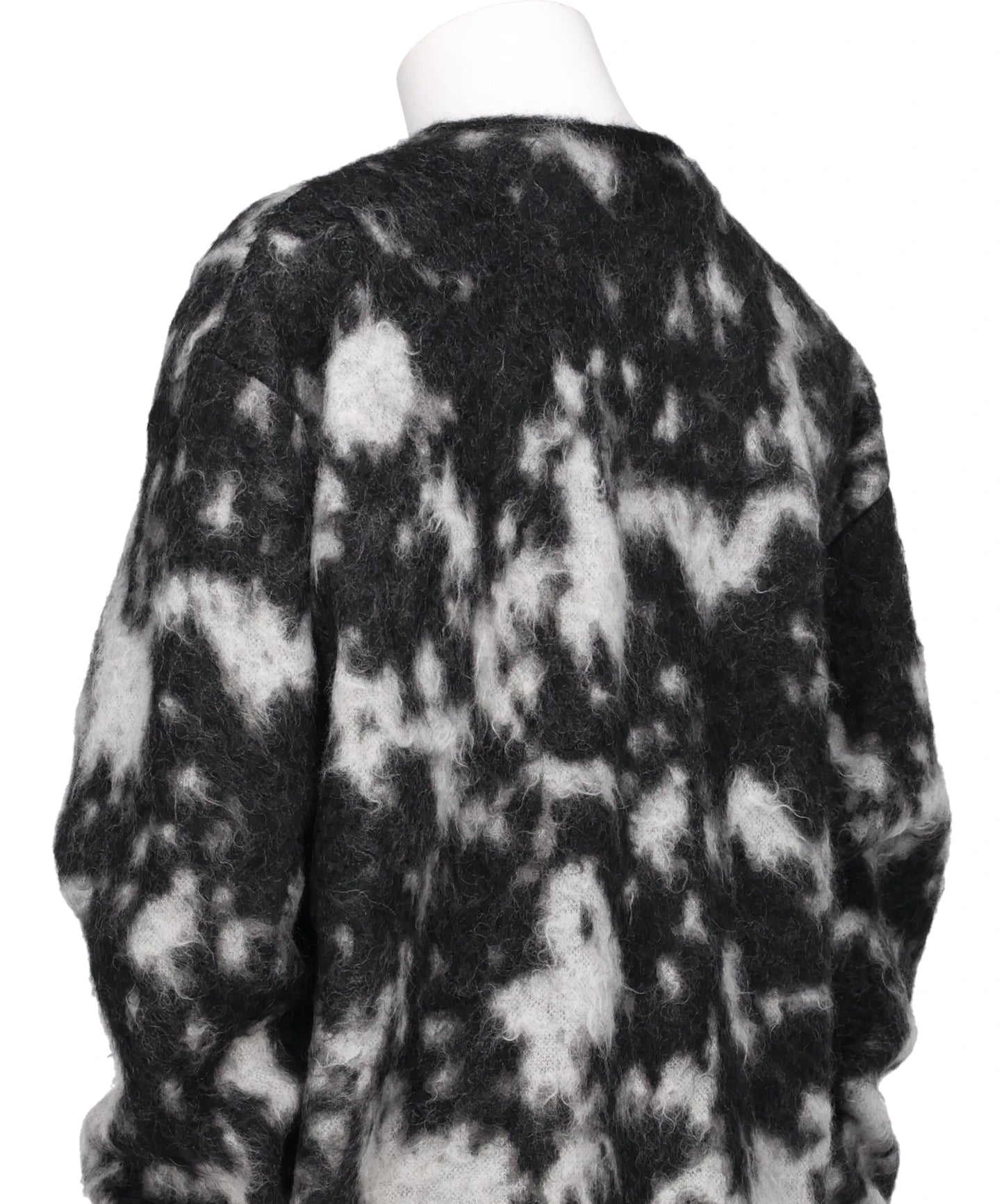 KID MOHAIR JACQURAD CARDIGAN - KOMOREBI