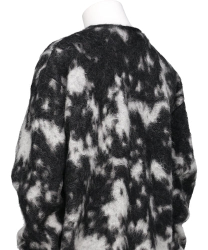 KID MOHAIR JACQURAD CARDIGAN - KOMOREBI