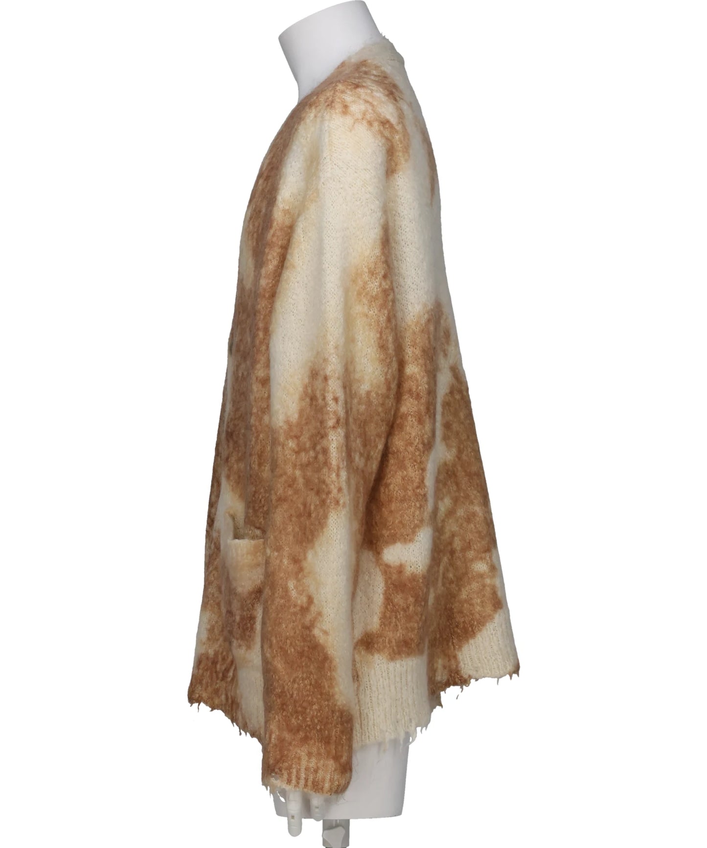DISTRESSED MOHAIR CARDIGAN
