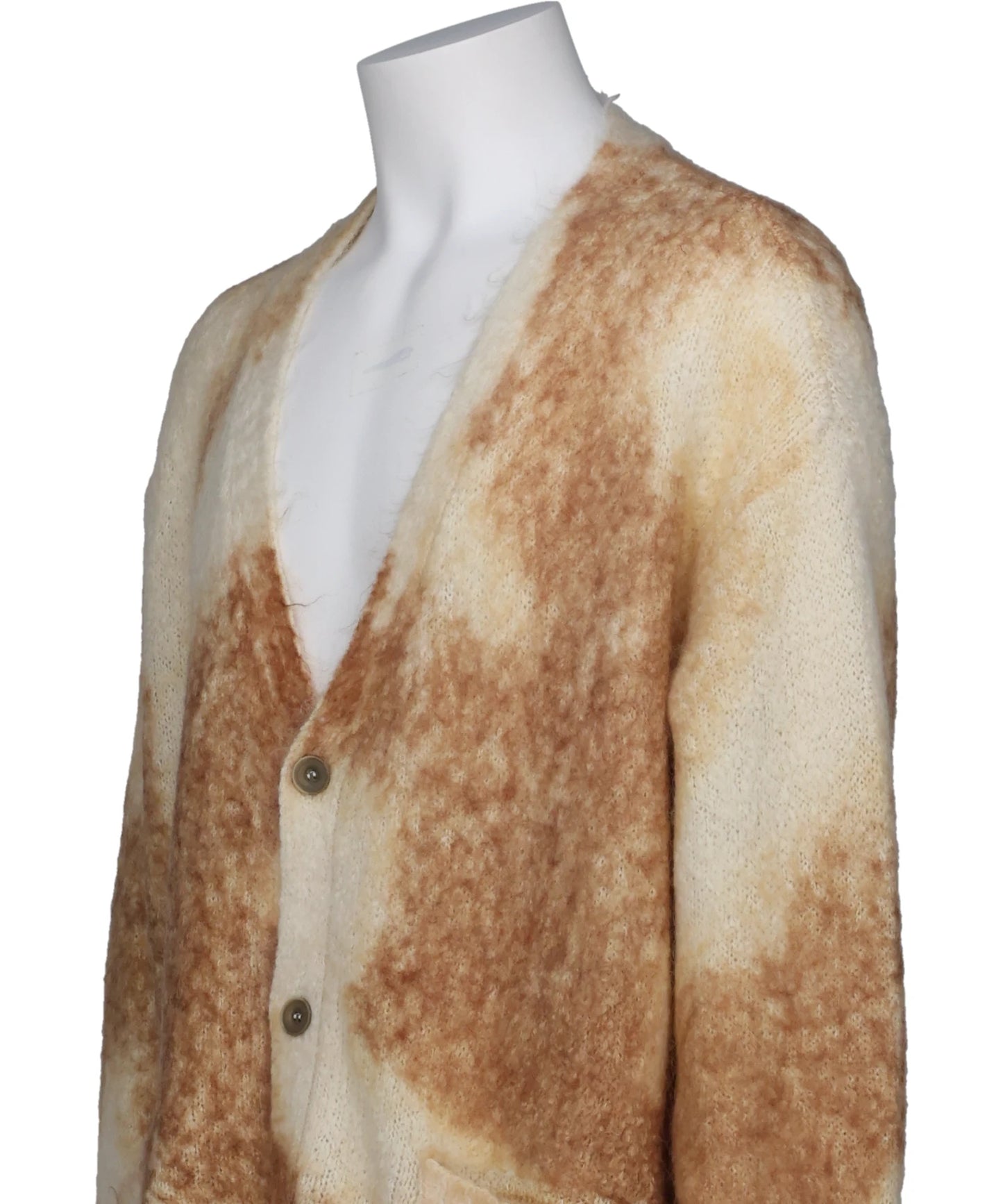 DISTRESSED MOHAIR CARDIGAN
