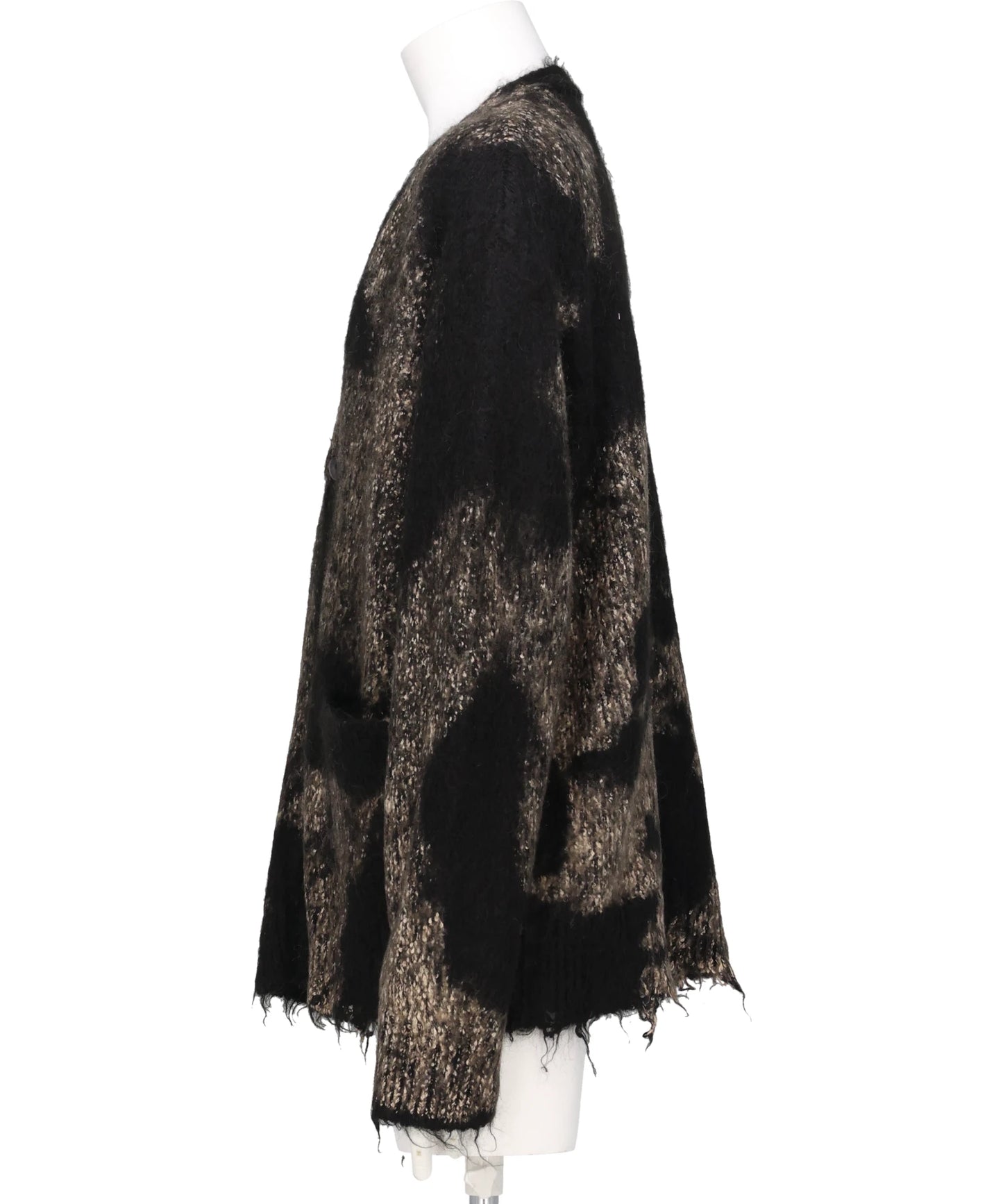 DISTRESSED MOHAIR CARDIGAN