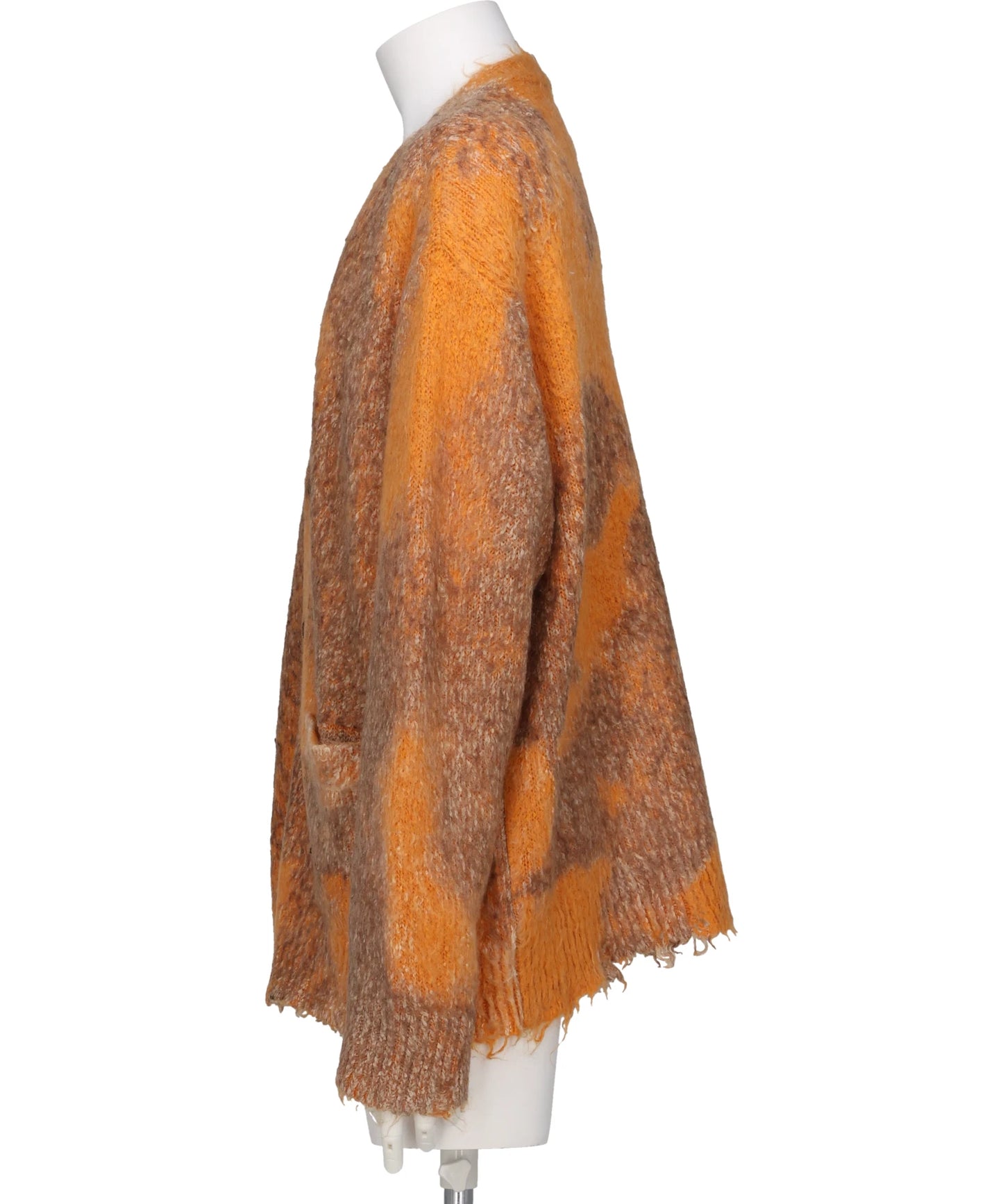 DISTRESSED MOHAIR CARDIGAN