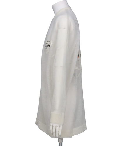 "SKUL" MOHAIR ZIP UP CARDIGAN