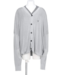DOCKING LAME COTTON CARDIGAN KNIT
