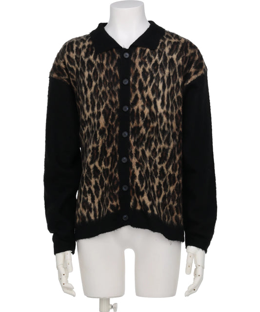 SAINT Mxxxxxx(セントマイケル) KNIT CARDIGAN/LEOPARD