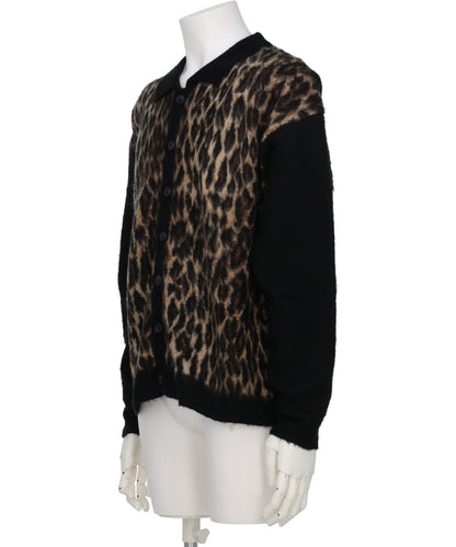 KNIT CARDIGAN/LEOPARD