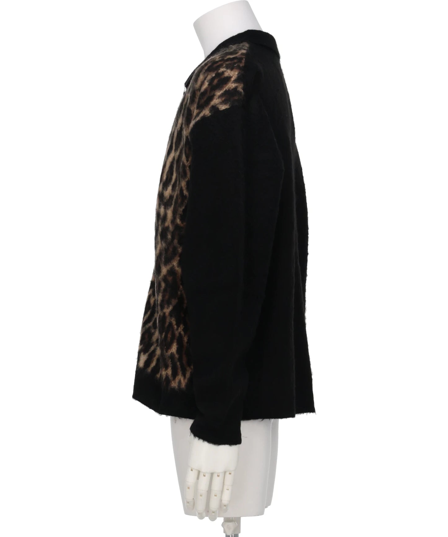 KNIT CARDIGAN/LEOPARD