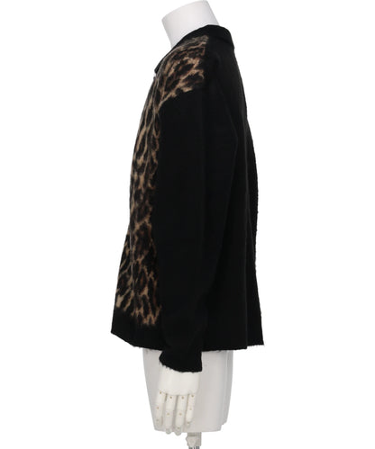 KNIT CARDIGAN/LEOPARD