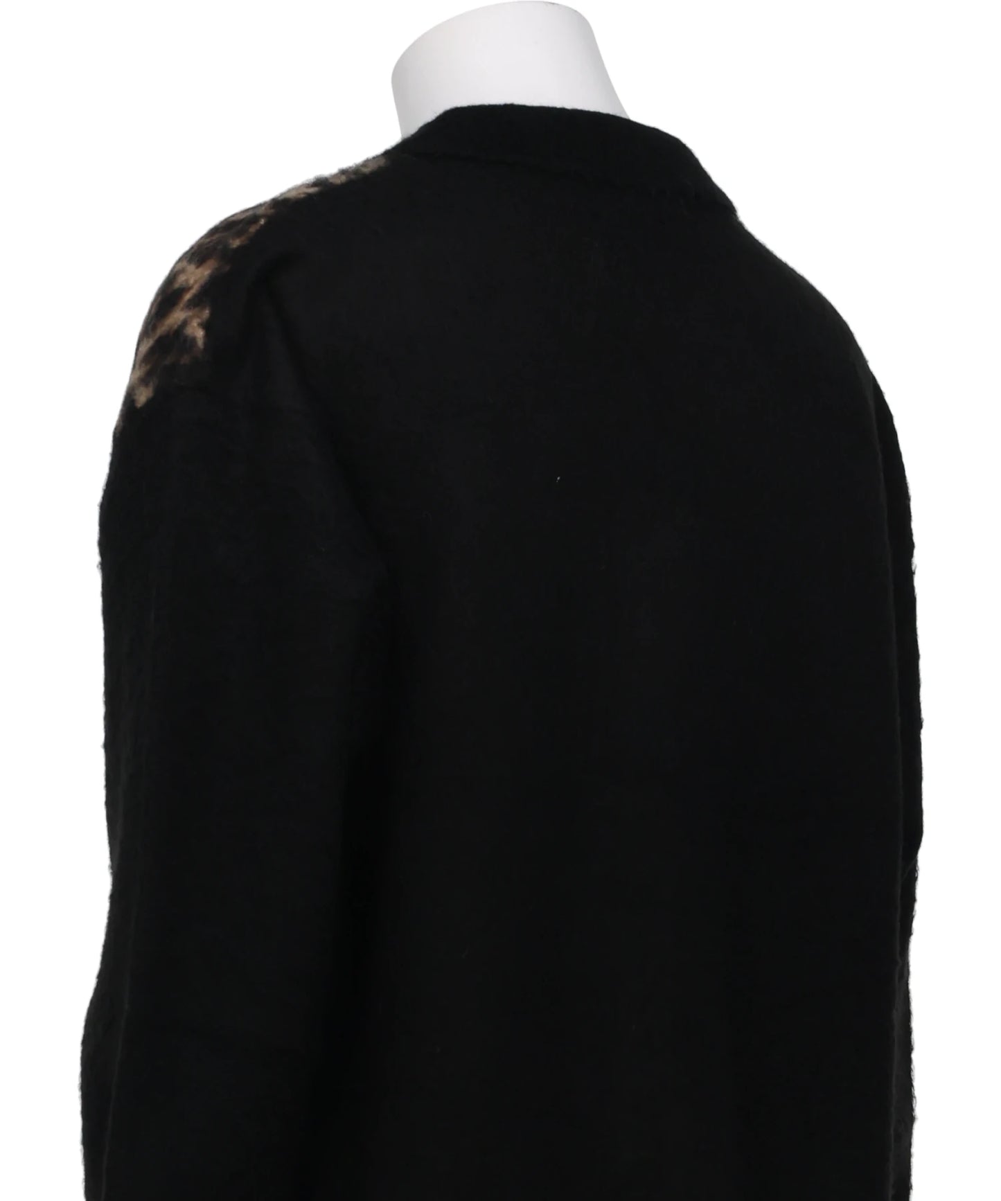 KNIT CARDIGAN/LEOPARD