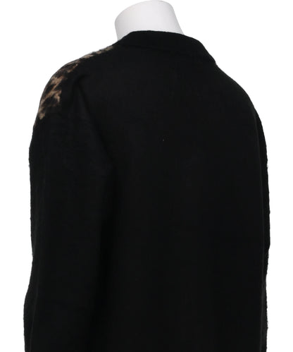KNIT CARDIGAN/LEOPARD