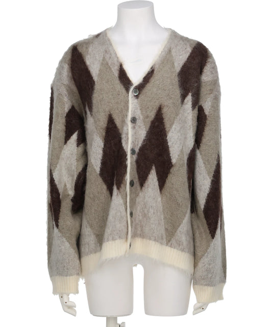 SAINT Mxxxxxx(セントマイケル) KNIT CARDIGAN/ARGYLE