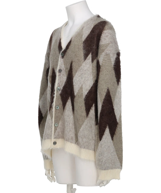 KNIT CARDIGAN/ARGYLE