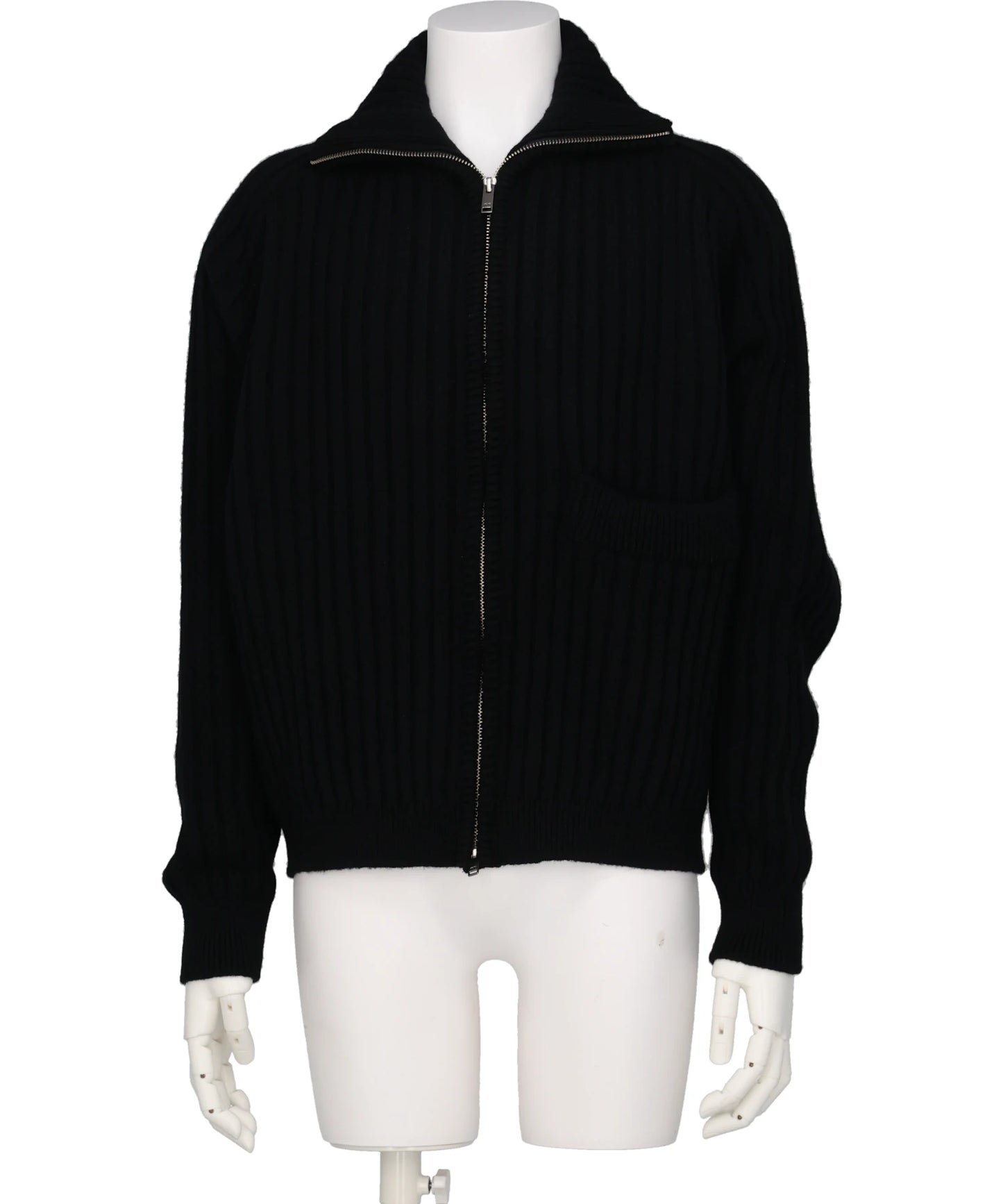 YOKE(ヨーク)WIDE RIB HIGHNECK ZIP CARDIGAN