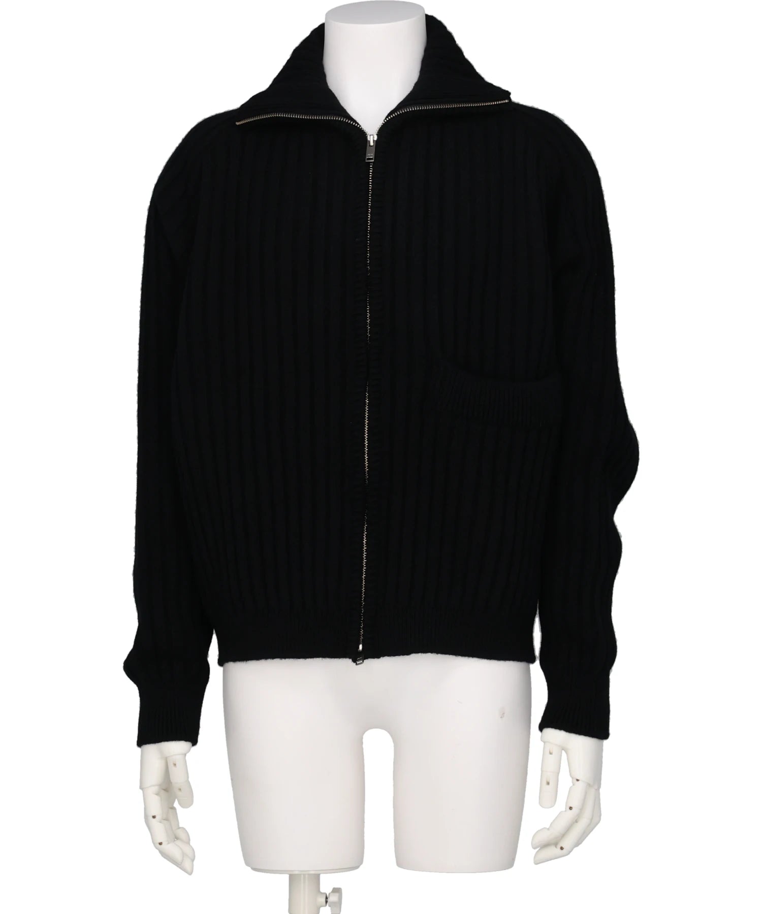 YOKE(ヨーク)WIDE RIB HIGHNECK ZIP CARDIGAN
