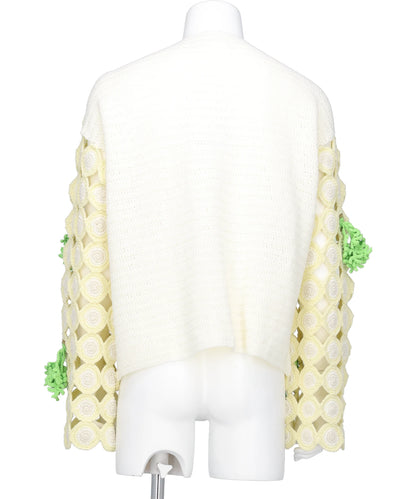 SLICED CARROT CROCHET CARDIGAN