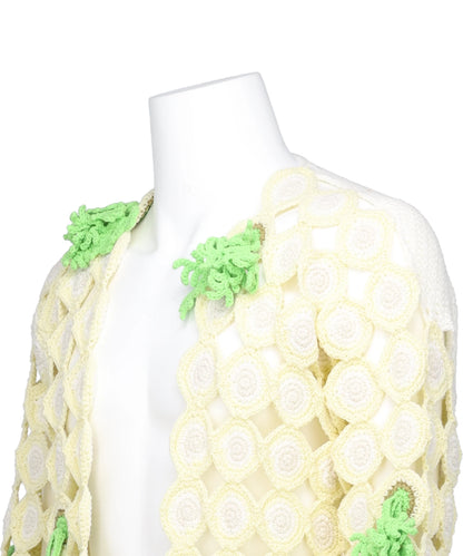 SLICED CARROT CROCHET CARDIGAN