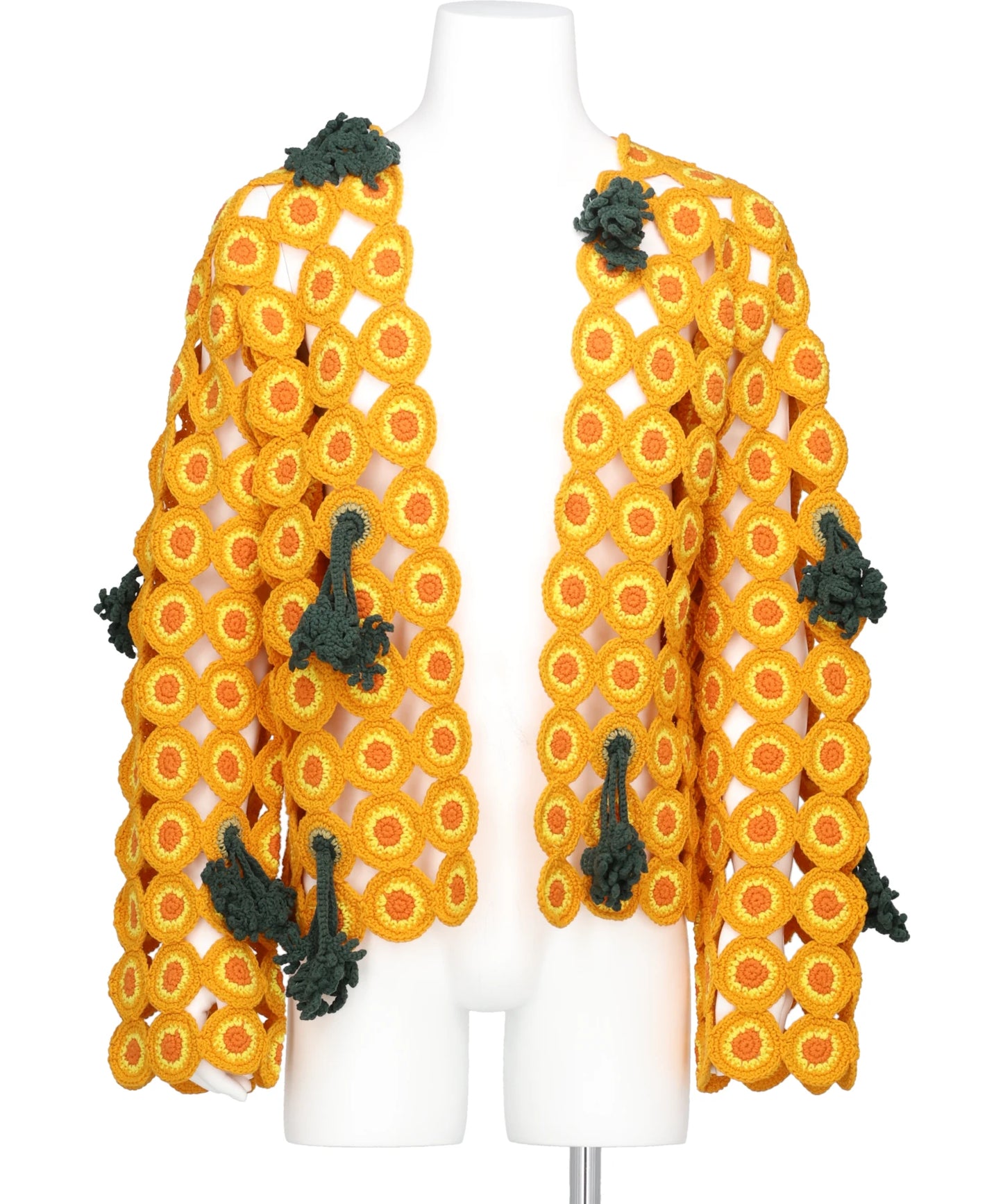 SLICED CARROT CROCHET CARDIGAN