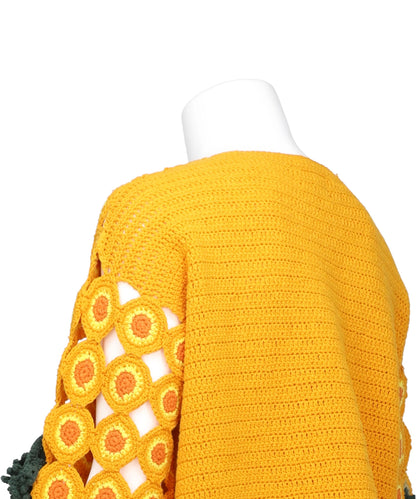 SLICED CARROT CROCHET CARDIGAN