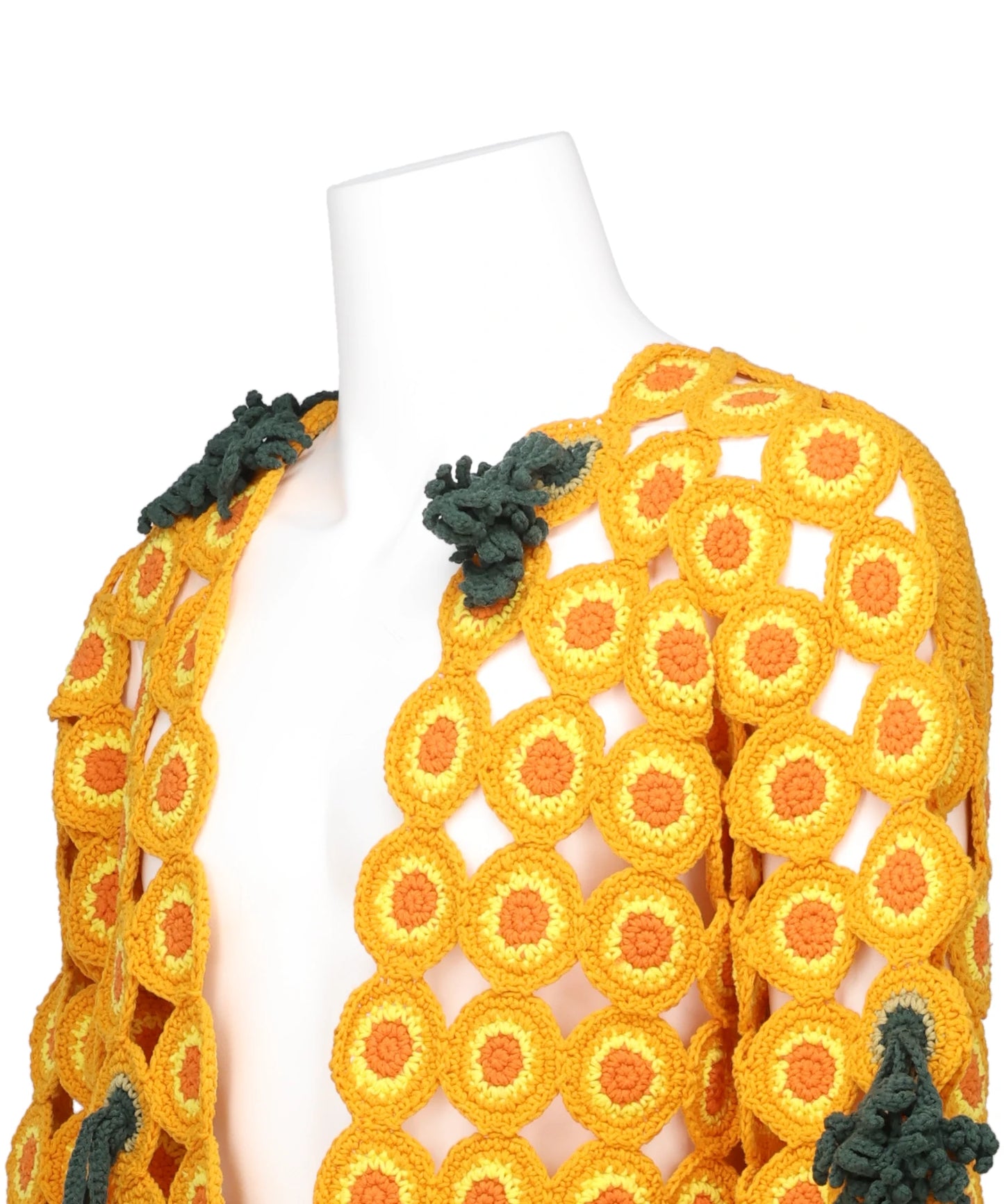 SLICED CARROT CROCHET CARDIGAN