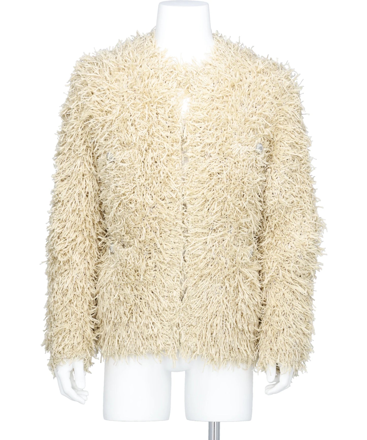 STRAW TWEED KNIT CARDIGAN