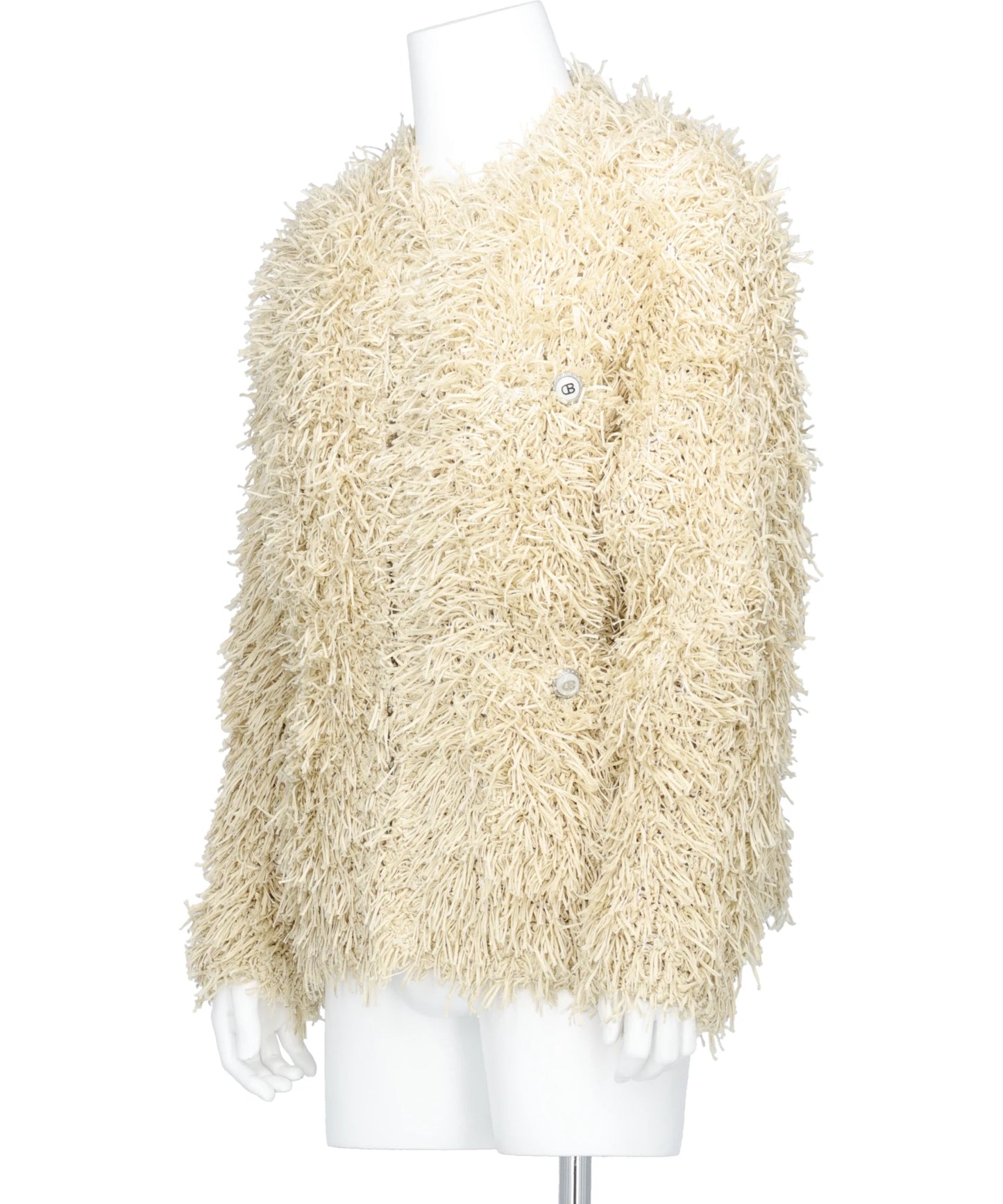 STRAW TWEED KNIT CARDIGAN