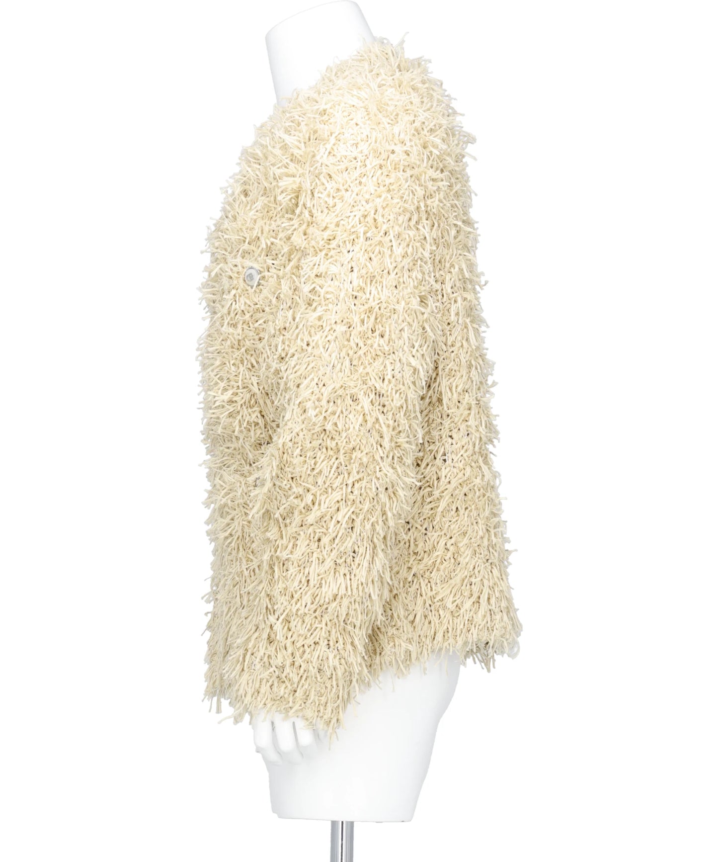 STRAW TWEED KNIT CARDIGAN