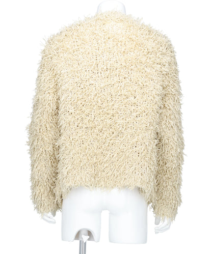 STRAW TWEED KNIT CARDIGAN