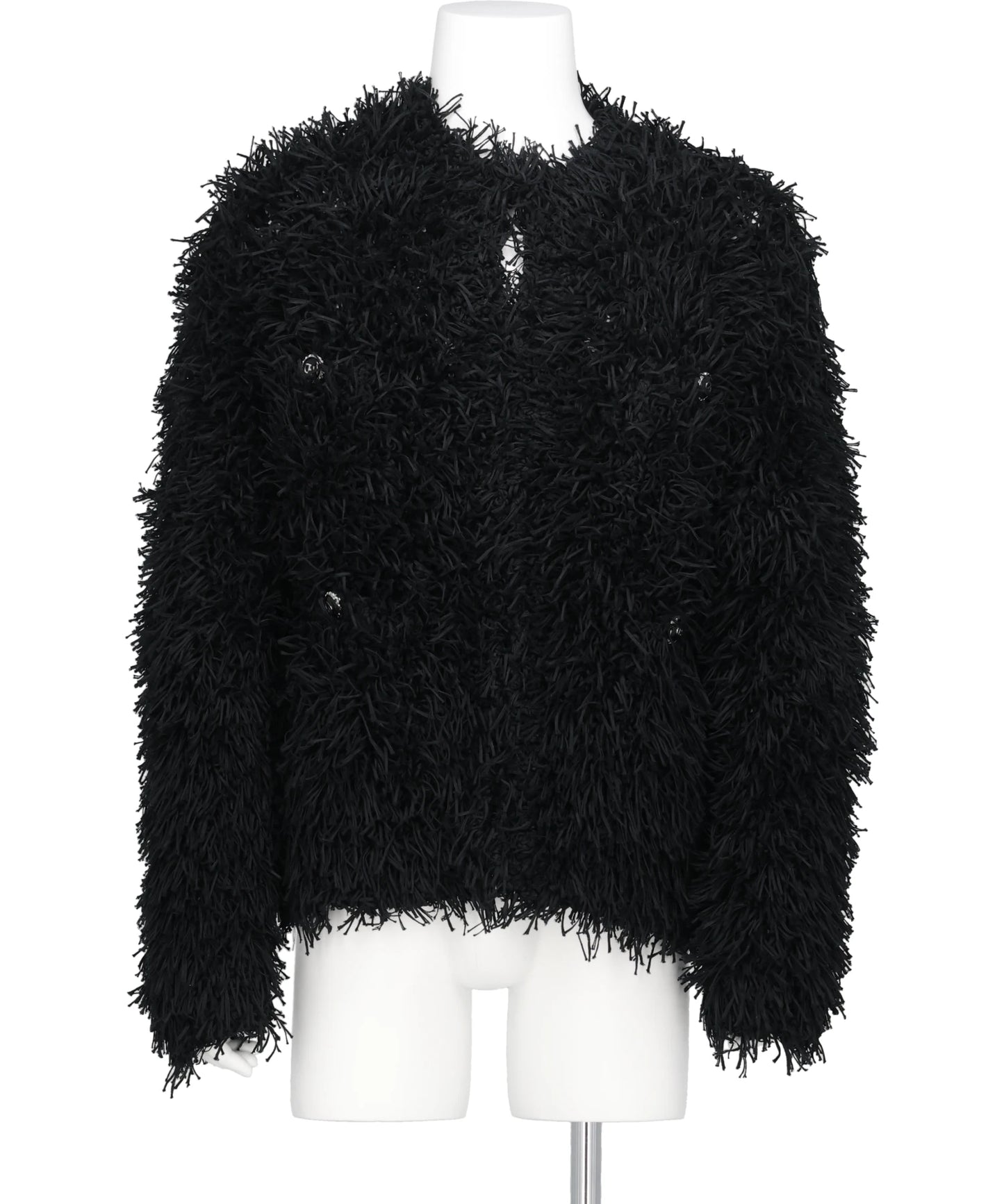 STRAW TWEED KNIT CARDIGAN