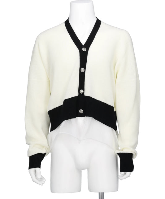 sulvam(サルバム) 2026SS LAYERED SHORT CARDIGAN WX-K02-830