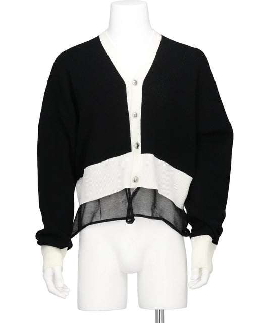 sulvam(サルバム) 2026SS LAYERED SHORT CARDIGAN WX-K02-830