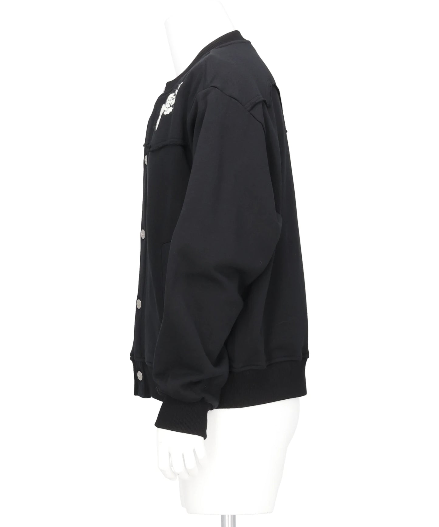 HAND EMBROIDERED JERSEY CARDIGAN