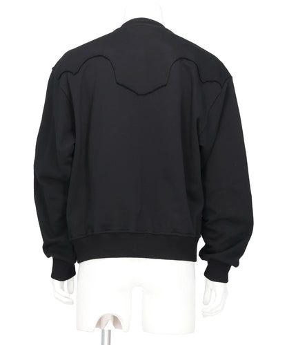 HAND EMBROIDERED JERSEY CARDIGAN