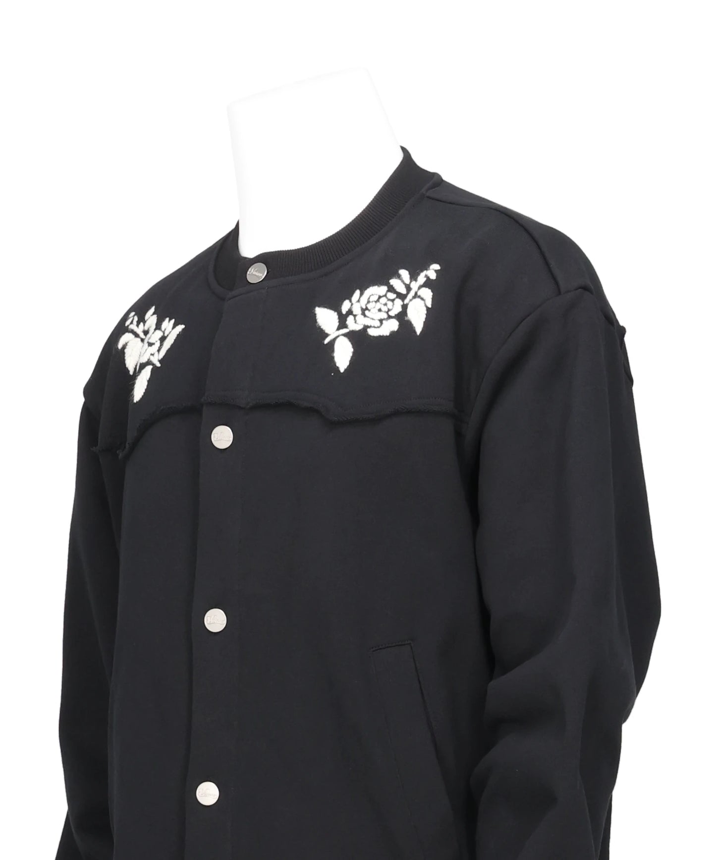 HAND EMBROIDERED JERSEY CARDIGAN