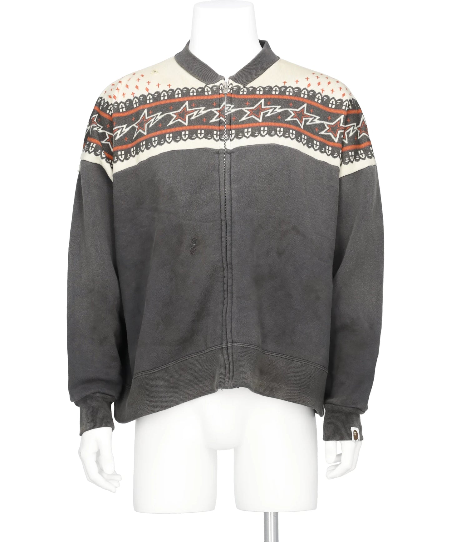 SAINT Mxxxxxx（セント マイケル)BAPE_ZIP CARDIGAN