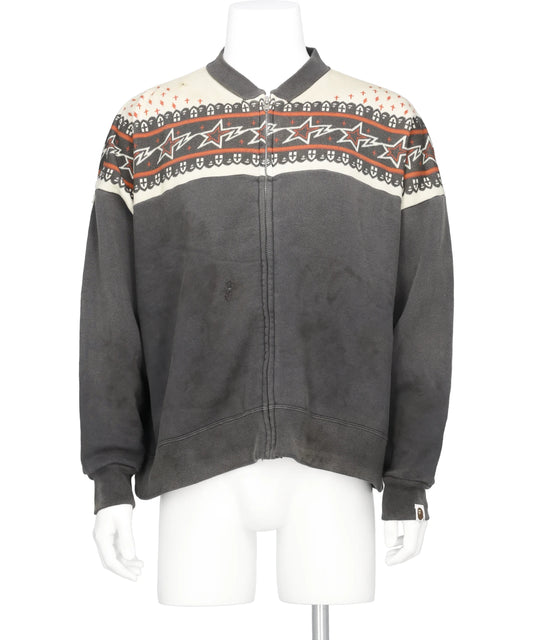 SAINT Mxxxxxx（セント マイケル)BAPE_ZIP CARDIGAN