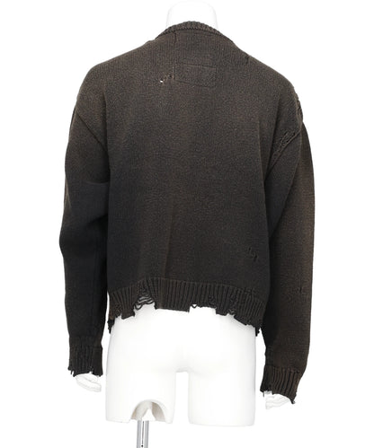 DOG JACQUARD KNIT CARDIGAN