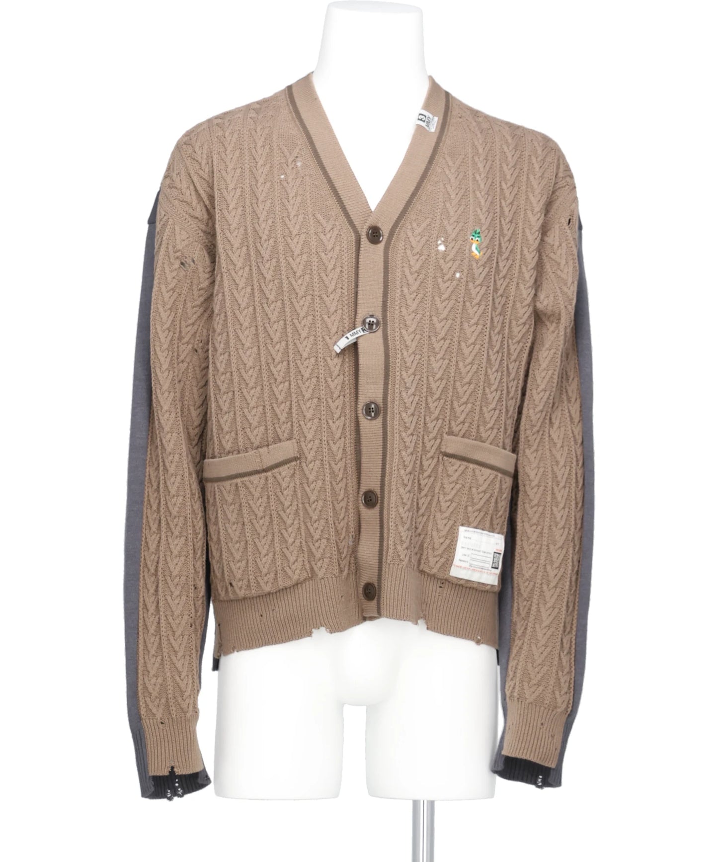 COMBINED KNIT CARDIGAN