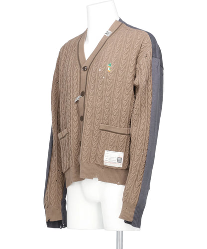 COMBINED KNIT CARDIGAN