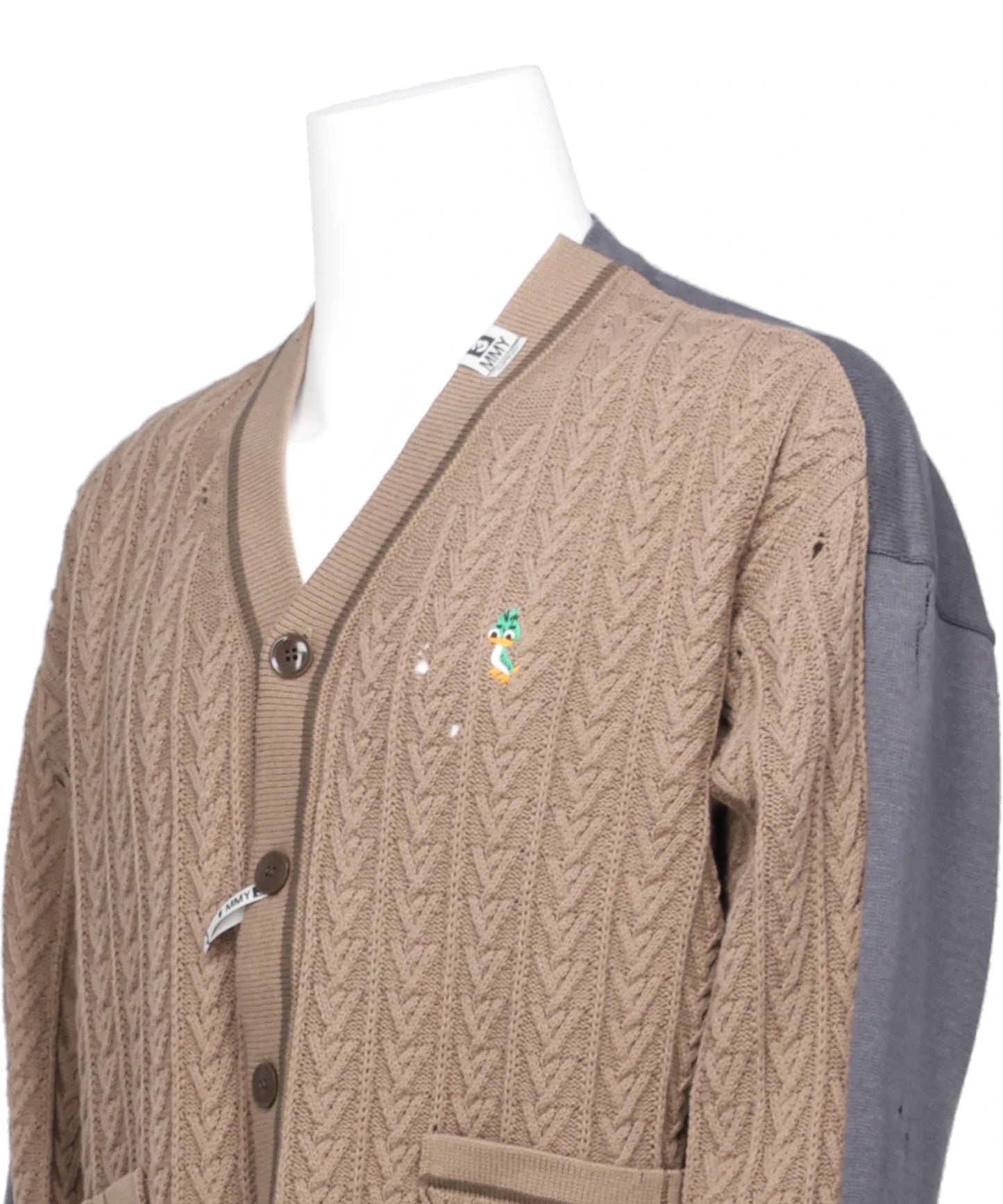 COMBINED KNIT CARDIGAN